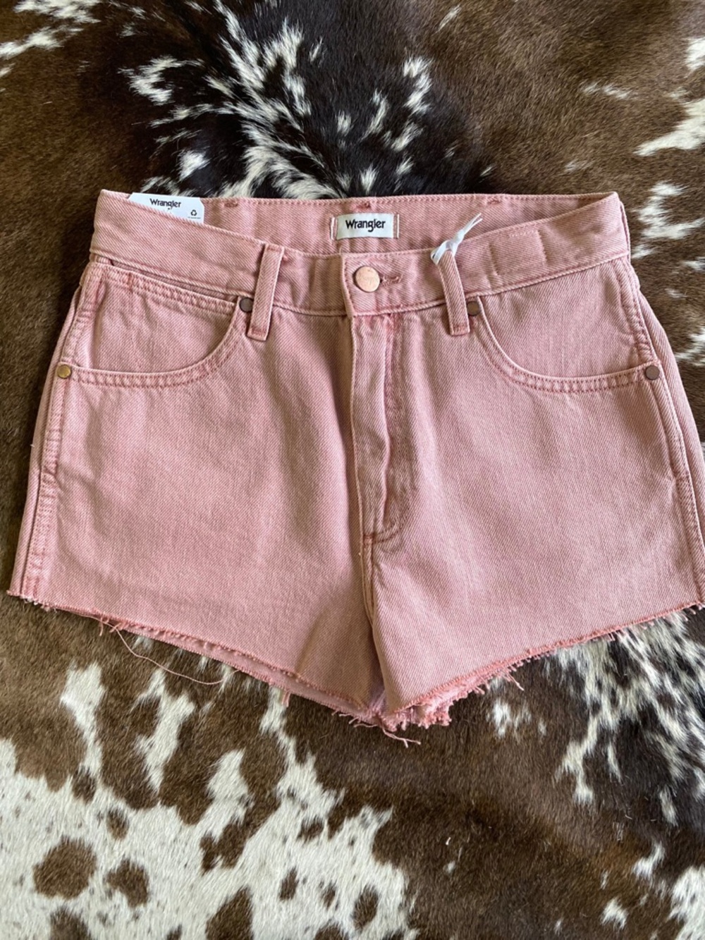 Wrangler Pink Denim Cutoff Shorts